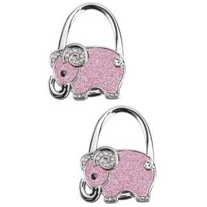 Confezione 2 Ganci Borsa Ganci per Borse Elefante Appendiabiti Pieghevole - Foto 1 di 7