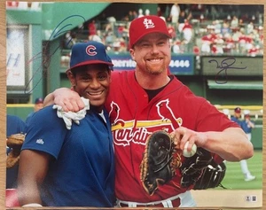 MARK MCGWIRE SAMMY SOSA DUAL SIGNED AUTO 16X20 PHOTO BAS BGS AUTOGRAPHED D - Picture 1 of 4