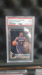 2019 PANINI CLEARLY DONRUSS #51 ZION WILLIAMSON PURPLE PSA 9 - Bild 1 von 2