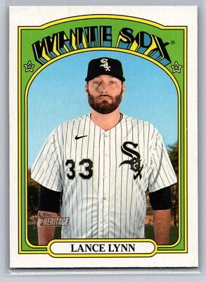 2021 Topps Heritage High Number #709 Lance Lynn Short Print — 第 1/2 张图片