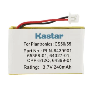 Kastar Battery for Plantronics CS50 CS55 CS60 65358 6535801 4600003XA 202599-03 - Picture 1 of 4
