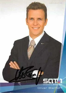 Oliver Bierhoff Autogrammkarte Sat1 TV Moderator Fußball Nationalspieler - Bild 1 von 2