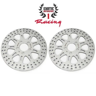 Rotores de freno delanteros 11,5 Harley Touring Roadking Streetglide 2000-07 pulidos Foto 1 de 4