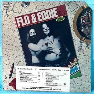 Flo & Eddie - Illegal Immoral & Fattening - 1974 White Label Promo - With Inner - Picture 1 of 4