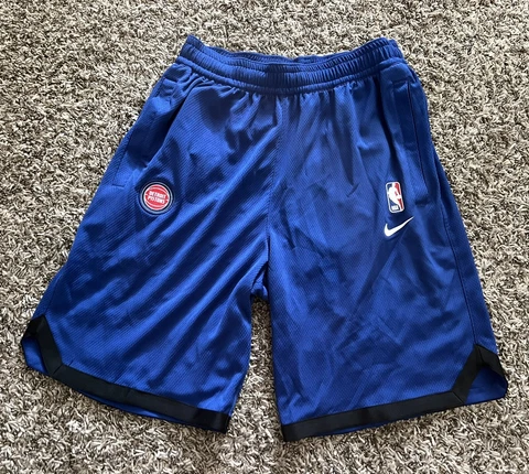 NWT Nike NBA Detroit Pistons Team Player Issue Practice Shorts AV1804 Small Blue Cover