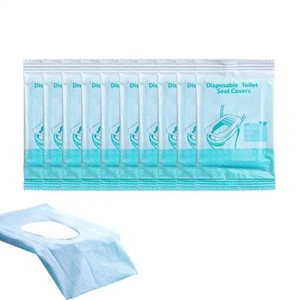 10 Pieces, Disposable Toilet Seat Covers For Adults And Kids,Travel Toilet Seat# - Picture 1 of 11