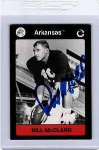 1991 colección universitaria automático #49 bill McCLARD Arkansas Razorbacks Norman bien - Imagen 1 de 2