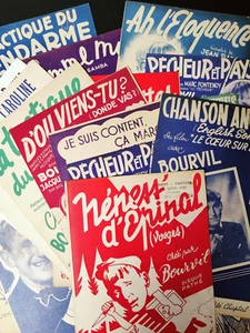 20 Sheet Music, Partitions, Film scores BOURVIL - Foto 1 di 5