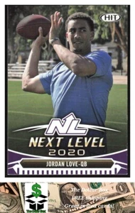 2020 SAGE HIT Purple #99 Jordan Love RC- Utah State Aggies - Picture 1 of 2