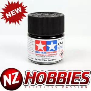 TAMIYA TAM81701 Acrylic Mini XF1 Flat Black - Picture 1 of 2