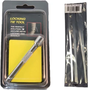 Exhaust Header Heat Wrap Locking Tie Tightening Tool+ 8MM Stainless Steel Coated - Picture 1 of 12