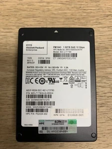 HP Enterprise 1.92TB 2.5" SAS SSD 12Gb/s Hard Drive P02434-002 - Picture 1 of 2