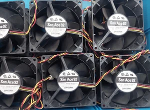 Lot of 220 pcs San Ace 92 9G0912H1D011 Tubeaxial Fan 92x38mm 12V 0.58A 3 pins - Picture 1 of 4