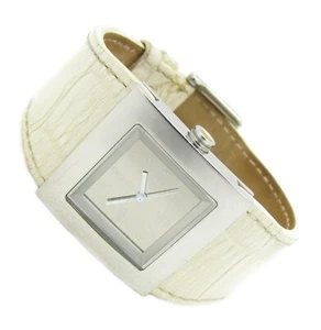 DKNY Damen Armbanduhr Leder Edelstahl Spiegel Mirror NY-3372 3ATM Batt neu S261 - Picture 1 of 2