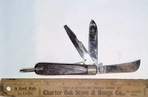 M Klein & Sons "I"  3-Blade Electrician Knife USA - Picture 1 of 6