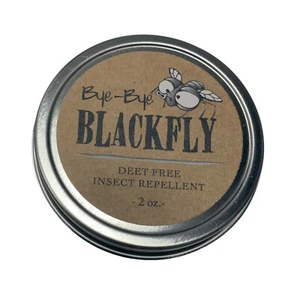 Bye-Bye Blackfly 2 oz Tin deet-free insect repellant all natural flying insects - Picture 1 of 2