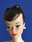 Vintage 1960s Ooak Rerooted Brunette Swirl Ponytail Barbie