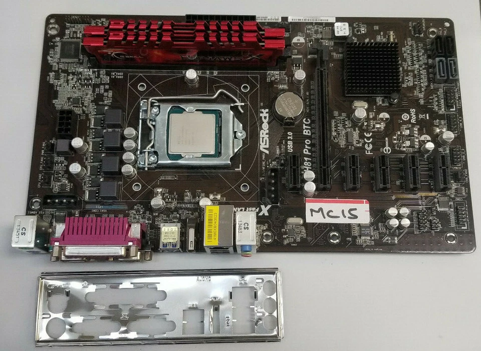 AsRock H81 PRO GAMING MOTHERBOARD, RARE Confidential QEP9 CPU i3 4th & 8GB #MC15 - Image 1 of 4