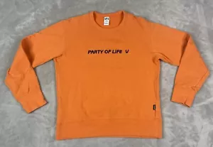 Uniqlo x Keith Haring Party of Life V Collection Orange Crew Neck Sweater Mens S - Picture 1 of 7