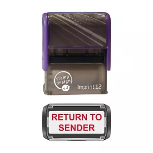 Return to Sender (Junk Mail) Rubber Stamp - Imprint 12 with Red Ink Pad, Stamp - Picture 1 of 6