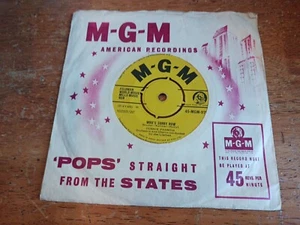 UK,Connie Francis You Were Only Fooling/Who's Sorry Now,45 RPM MGM 975 Sleeve Ex - Picture 1 of 8