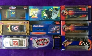 CASE OF 9 - 1:24 SCALE - 1995 TO 2004 ACTION DIE CAST CARS - NEW IN BOXES - Picture 1 of 11