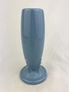 VTG Mid Century Retro Fiestaware Ceramic Bud Vase Periwinkle Light Blue Retired - Picture 1 of 7