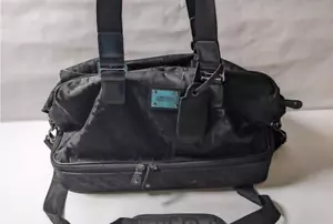 Kenneth Cole Reaktionstasche schwarz Logo Canvas Übernachtung Reisetasche - Bild 1 von 5