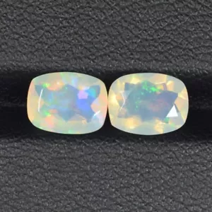Coppia Cuscini 8x6 Opale Etiopia Naturale Ultra Fuoco Colore Completo 1,79 Cts..!!!! - Foto 1 di 2