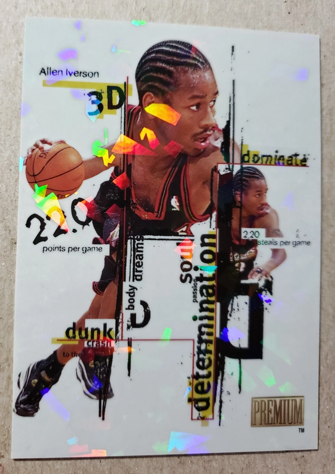 1998-99 Skybox Premium 3D Allen Iverson #15 Philadelphia 76ers