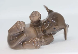 ROYAL COPENHAGEN DACHSHUND PUPPY DOG FIGURINE no 1408 c.1970 - Picture 1 of 13