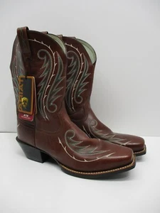 Ariat Marrón Moca Verde Puntera Cuadrada Mujer Leyenda Zarza Talla 10 B - ¡NUEVO! Nuevo con etiquetas - Imagen 1 de 13