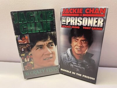 Jackie Chans The Prisoner VHS 2001 & 36 Crazy Fists 1996 VHS Martial Arts Films Foto 1 de 3