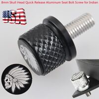 8mm Aluminum Chrome Star Quick Seat Release Bolt For Indian Models Universal