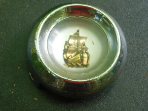 1955 1956 PLYMOUTH bocina botón solo volante emblema barco dorado - Imagen 1 de 5