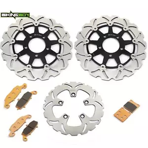 Front Rear Brake Rotor Pads For Suzuki Katana GSX 600 750 F 2003 2004 2005 2006 - Picture 1 of 12