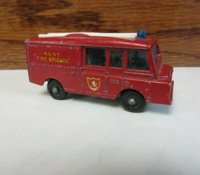 Matchbox original 1-75: Nº Camión de bomberos Land Rover 57C-2: edición 1966: en muy buen estado Foto 1 de 4