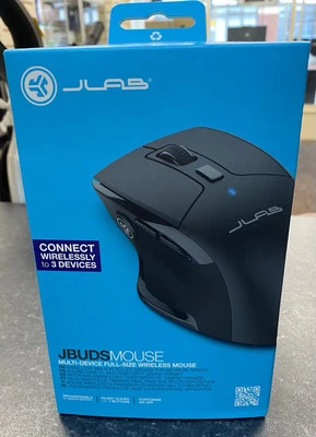 JLAB JBUDS Mouse Multi-Device Full Size Wireless Mouse - Black - New - Image 1 of 4