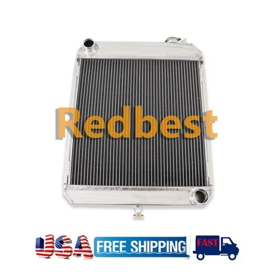 3 Rows Aluminum Radiator Fit 1960-1966 Chevrolet C10 C30 Panel Base 3.9L 3.8L I6 - Image 1 of 4