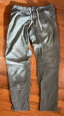 Pantalones Vuori Ripstop Para Hombres L Verde Caqui Senderismo Aire Libre Cordón Escalador Joggers Foto 1 de 4