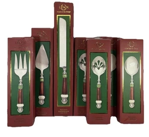 Lenox REUNIONES NAVIDEÑAS Juego de Utensilios para Servir Cortador de Pasteles Cucharas Tenedor Juego de 7 Piezas - Imagen 1 de 16