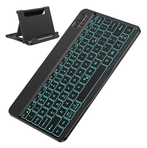 Omoton New Ultra Slim KB505-A Bluetooth Wireless Rechargeable Keyboard - Picture 1 of 6