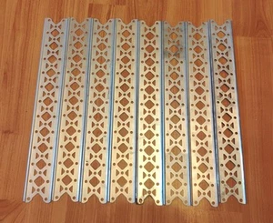 Gilbert Erector Part EX 12" Cadmium Plated Channel Girder Set of 8 Very Nice - Picture 1 of 2