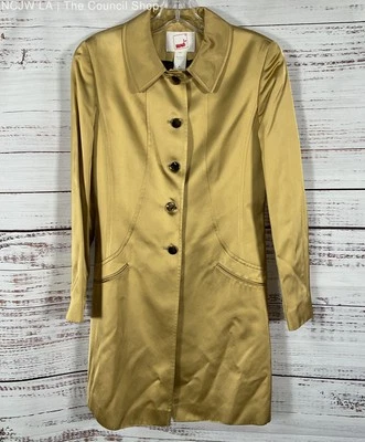 Vintage Mondi Women's Gold Button Down Coat Size 34 Made in Germany - Image 1 of 4