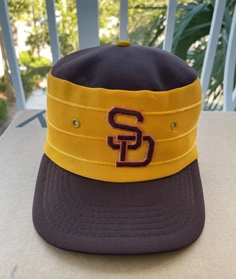 Vintage San Diego Padres MLB Pillbox Baseball Hat Cap - Image 1 of 4