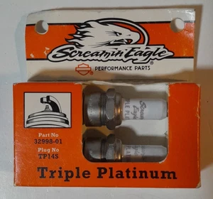 Harley-Davidson Screamin' Eagle Triple Platinum Spark Plugs Evo 32998-01 TP14S - Bild 1 von 2