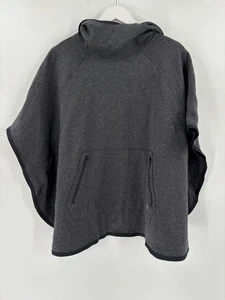 Poncho con capucha Gap Fit para mujer mediano grande gris manga Dolman elástica de gran tamaño - Imagen 1 de 18