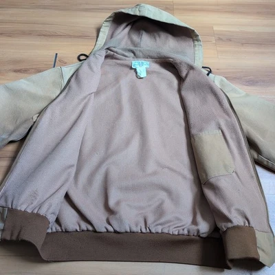 Vintage Union Workers Jacket Mens Large Canvas Thermal Lined Work Chore Farm 90s - Image 1 of 4