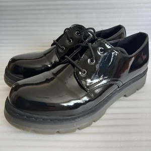 Girls 'Audrey' Shoes - LILLEY - Patent Faux Leather with Laces (Size: UK6/EU40) - Picture 1 of 11