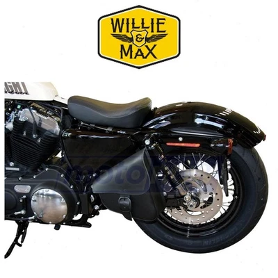 Willie & Max Leather Swingarm Bag for 1996-2019 Harley Davidson XL1200C jl - Изображение 1 из 4